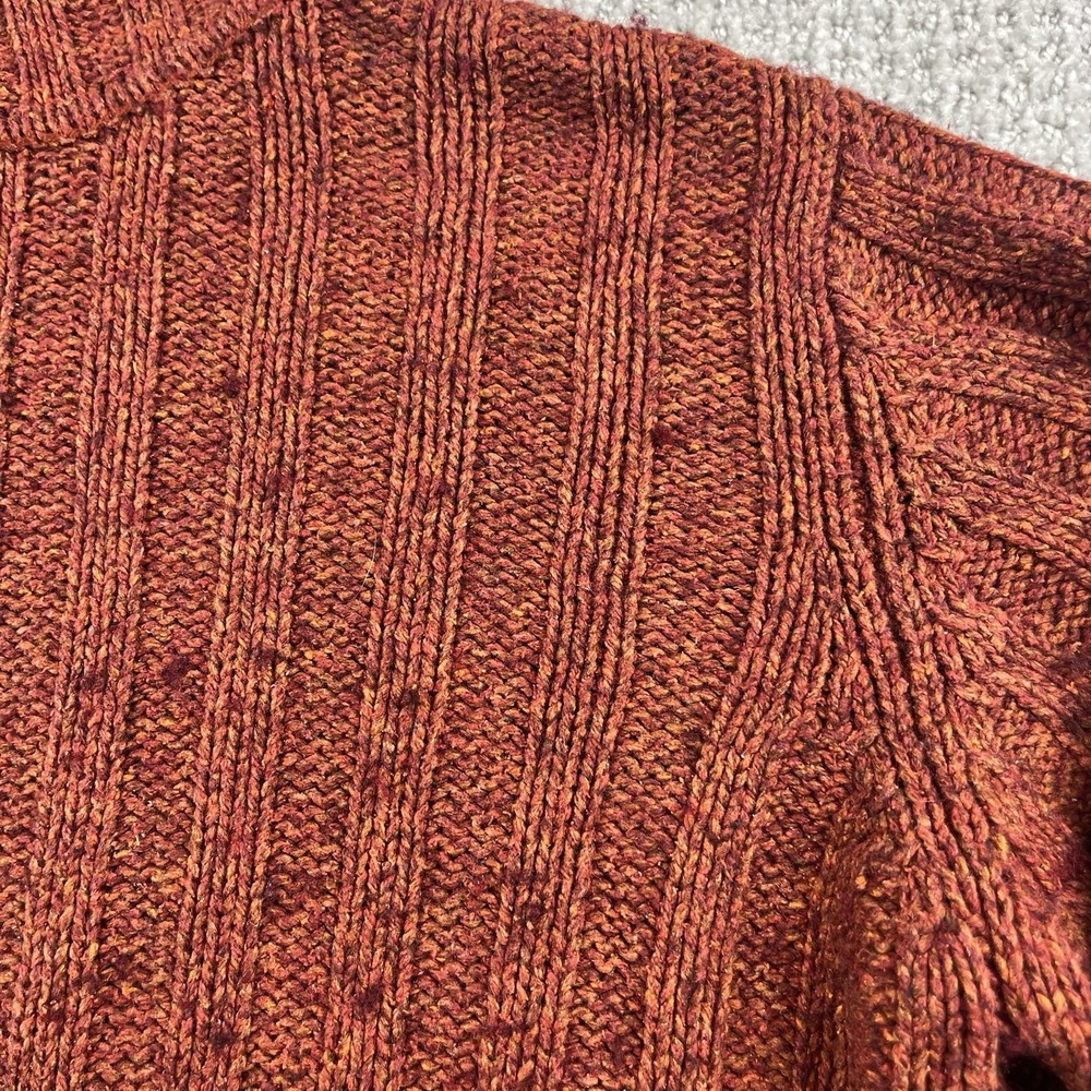 L.L. Bean vintage Chunky Ribbed Silk/Cotton/lambswool Turtleneck Sweater Size M - Picture 2 of 7
